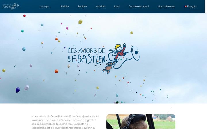 Screenshot of les-avions-de-sebastien.be