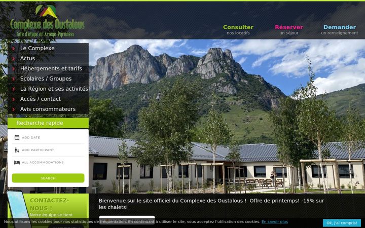 Screenshot of les-cabannes.com