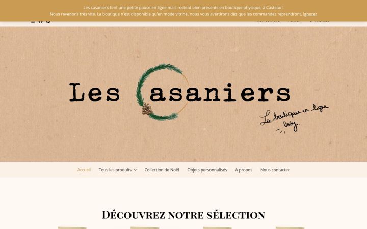 Screenshot of les-casaniers.com