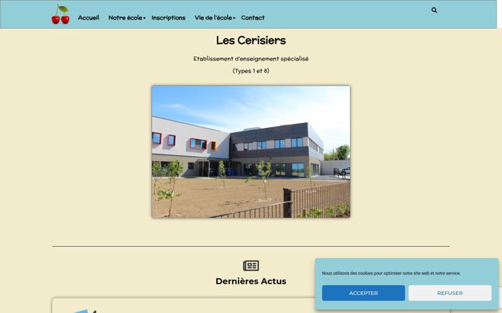 Screenshot of les-cerisiers.be