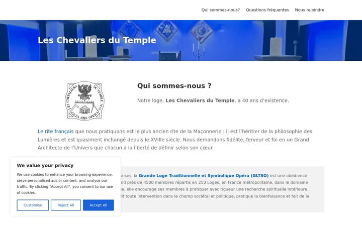 Screenshot of les-chevaliers-du-temple.org