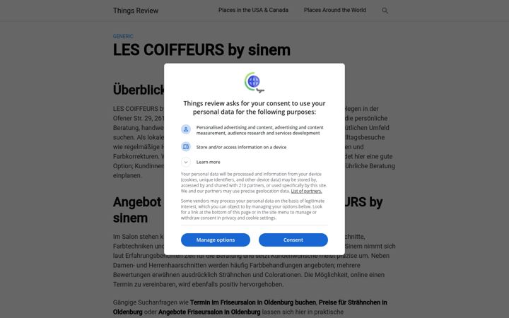 Screenshot of les-coiffeurs.de