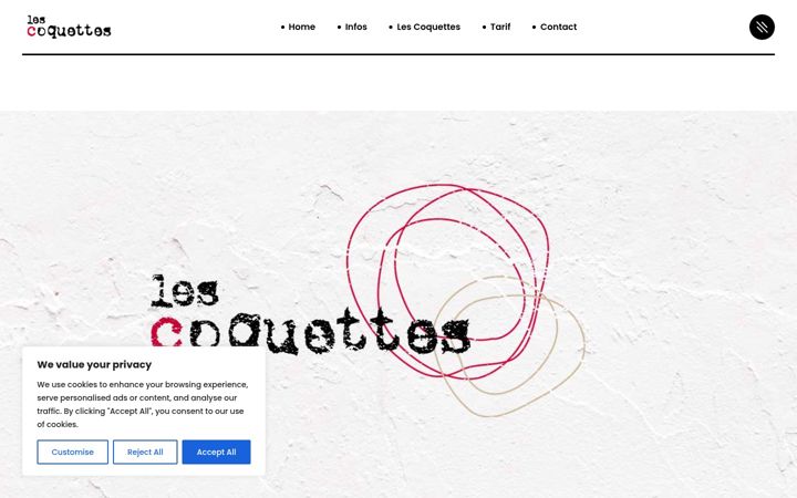 Screenshot of les-coquettes.com
