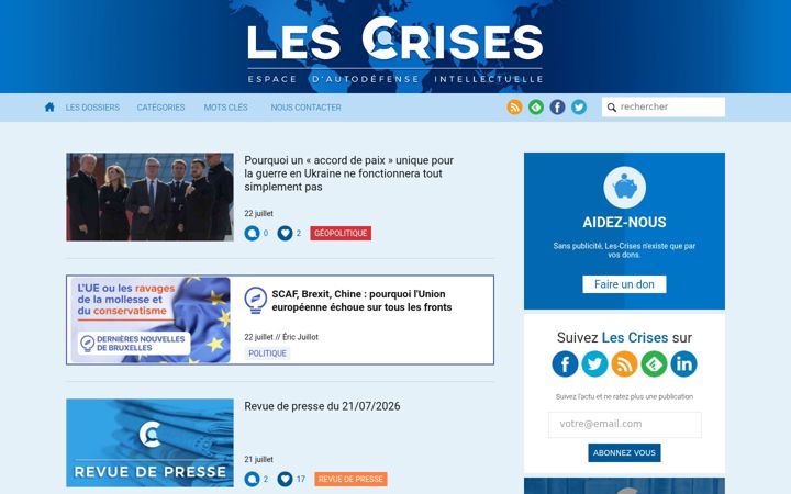 Screenshot of les-crises.fr