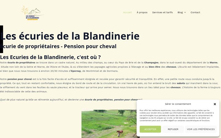Screenshot of les-ecuries-de-la-blandinerie.fr