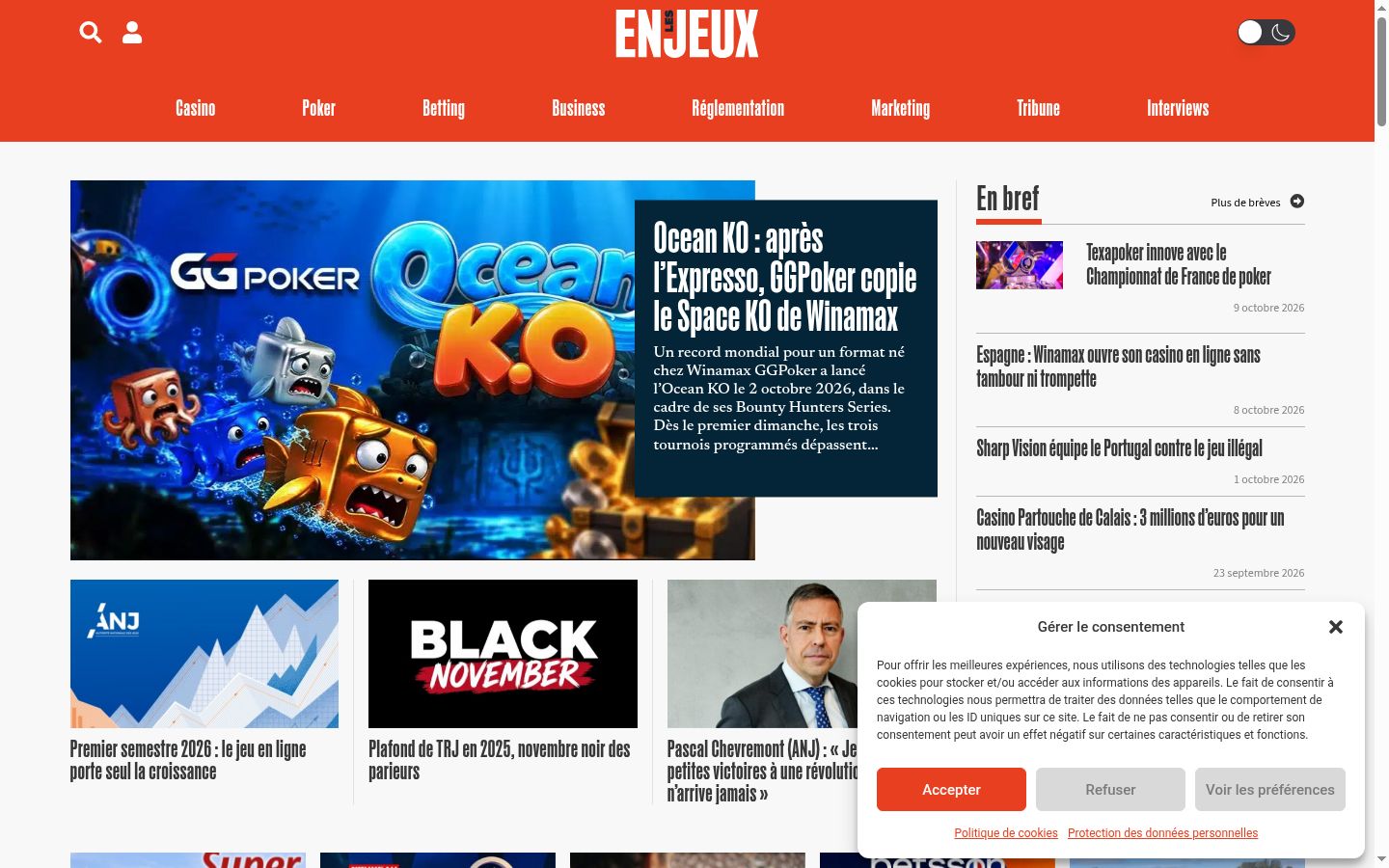 Screenshot tal-banner tal-kunsens muri qabel kwalunkwe interazzjoni