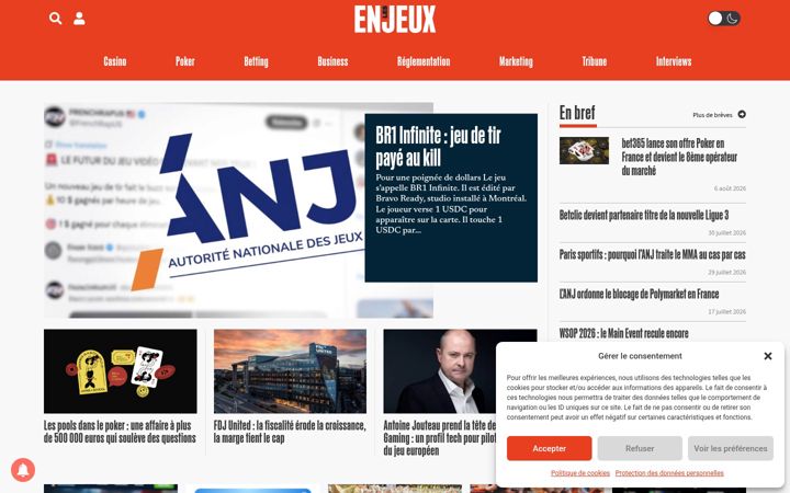 Screenshot of les-enjeux.com