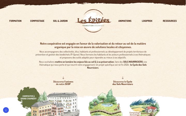 Screenshot of les-epigees.org