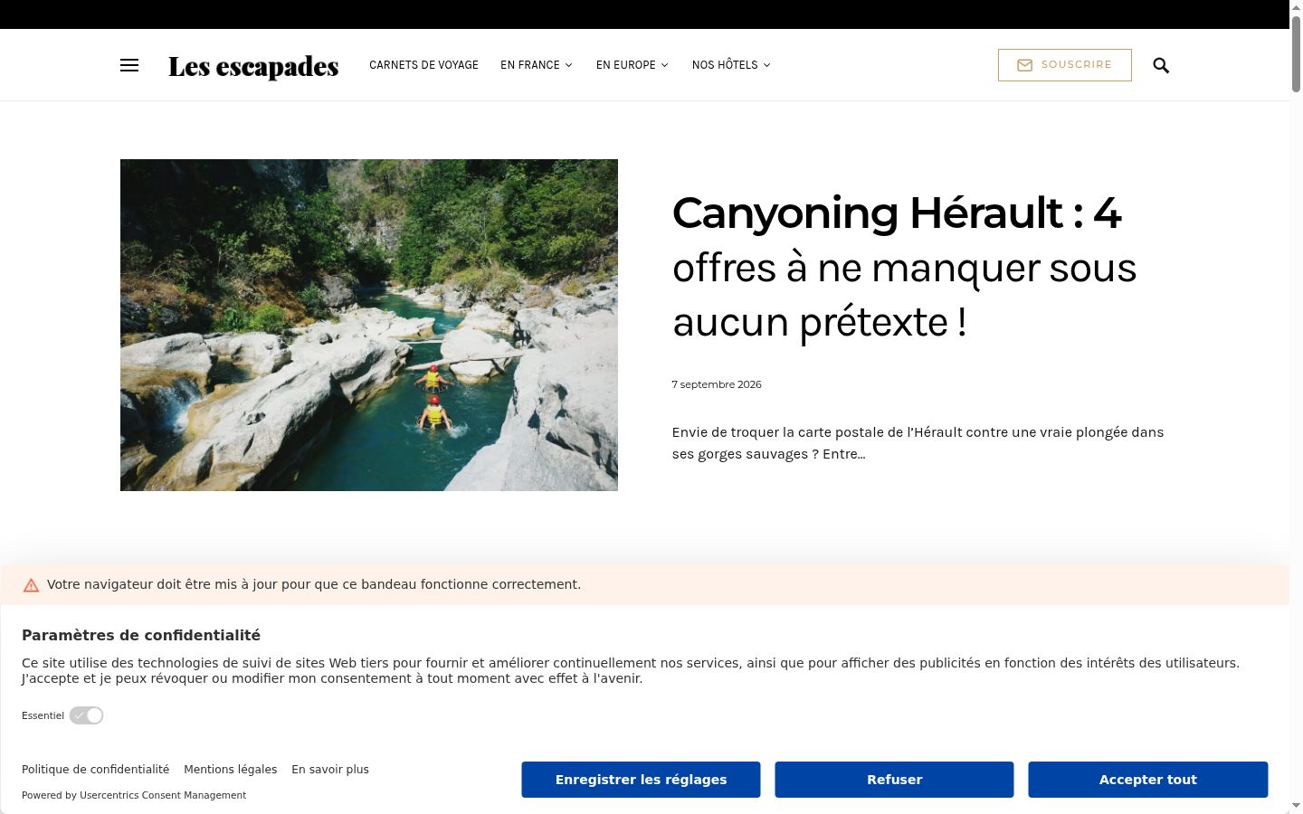 Sutikimo reklamjuostės, rodytos prieš bet kokią sąveiką, ekrano kopija