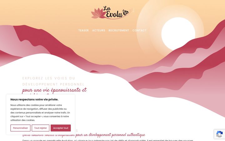 Screenshot of les-evolues.fr