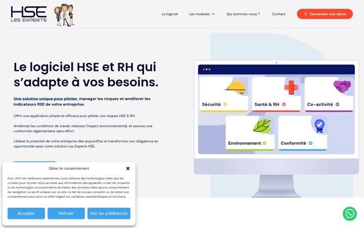 Screenshot of les-experts-hse.fr