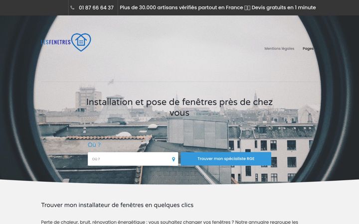 Screenshot of les-fenetres.fr