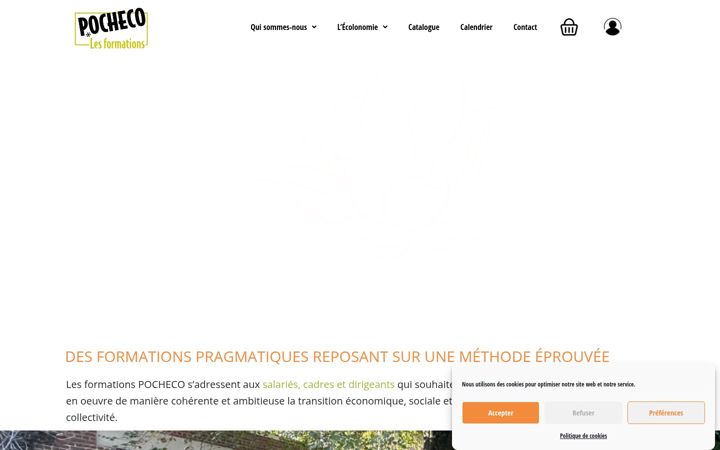 Screenshot of les-formations-pocheco.com