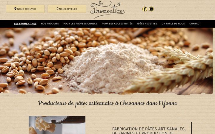 Screenshot of les-fromentines.com