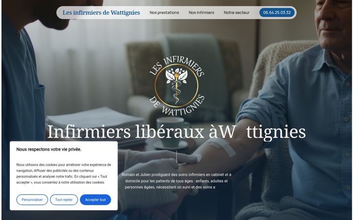 Screenshot of les-infirmiers.fr
