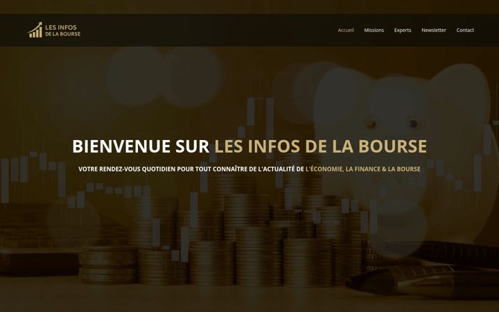 Screenshot of les-infos-bourse.fr