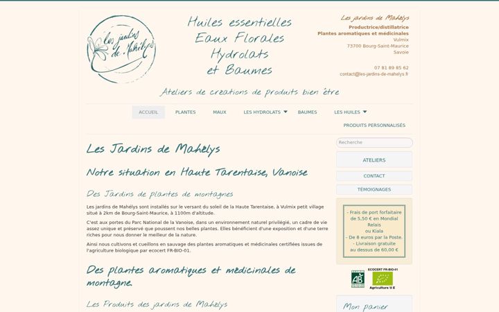 Screenshot of les-jardins-de-mahelys.fr