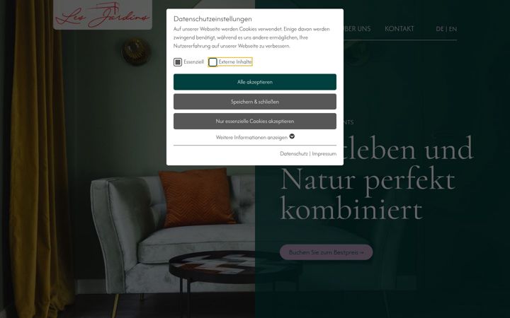 Screenshot of les-jardins.de