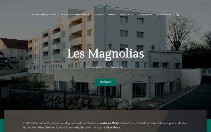 Screenshot of les-magnolias.com