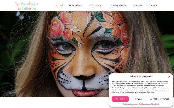 Screenshot of les-maquillages-de-catherine.ch