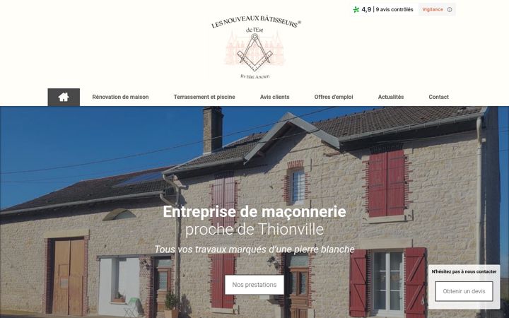 Screenshot of les-nouveaux-batisseurs-de-lest.com