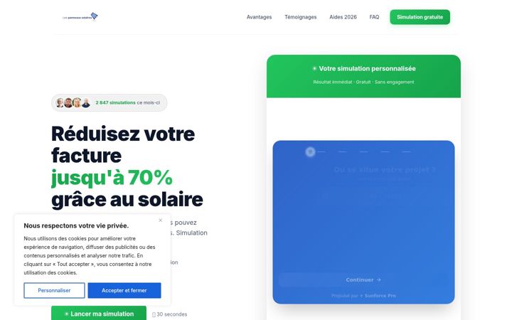 Screenshot of les-panneaux-solaires.com