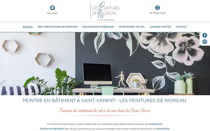 Screenshot of les-peintures-de-morgan.fr