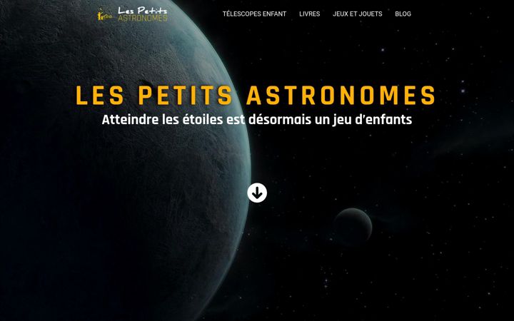 Screenshot of les-petits-astronomes.fr