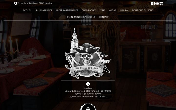 Screenshot of les-pirates-dhesdin.fr
