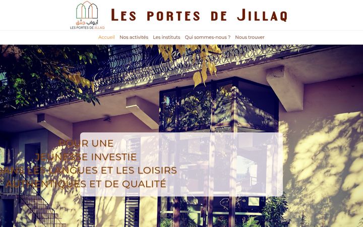 Screenshot of les-portes-de-jillaq.fr