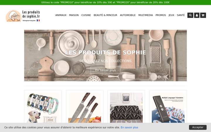 Screenshot of les-produits-de-sophie.fr