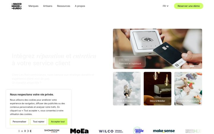 Screenshot of les-raccommodeurs.com