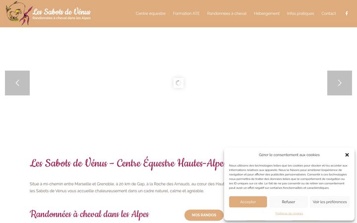 Screenshot of les-sabots-de-venus.com