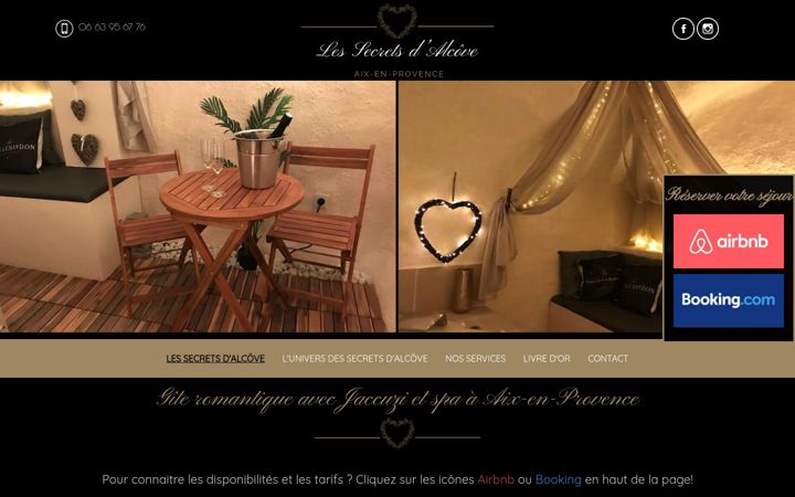 Screenshot of les-secrets-dalcove.fr
