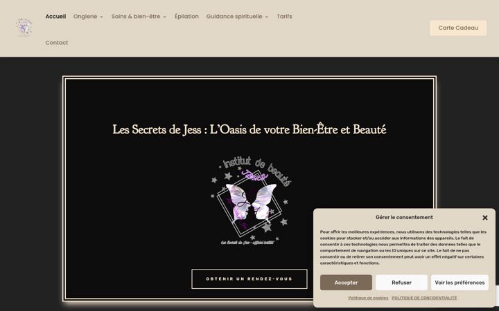 Screenshot of les-secrets-de-jess.fr
