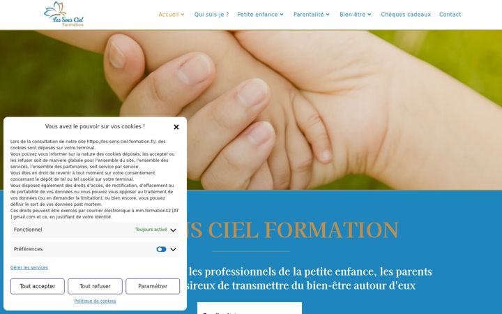 Screenshot of les-sens-ciel-formation.fr