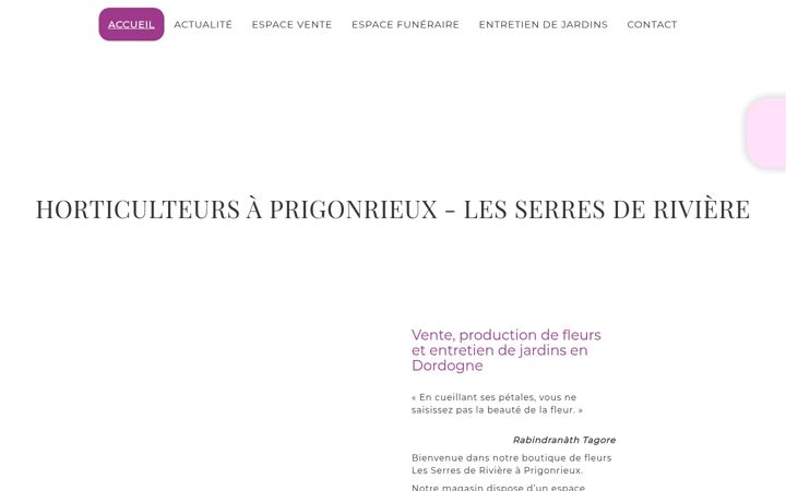 Screenshot of les-serres-de-riviere.fr
