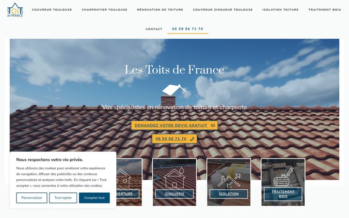 Screenshot of les-toits-de-france.fr