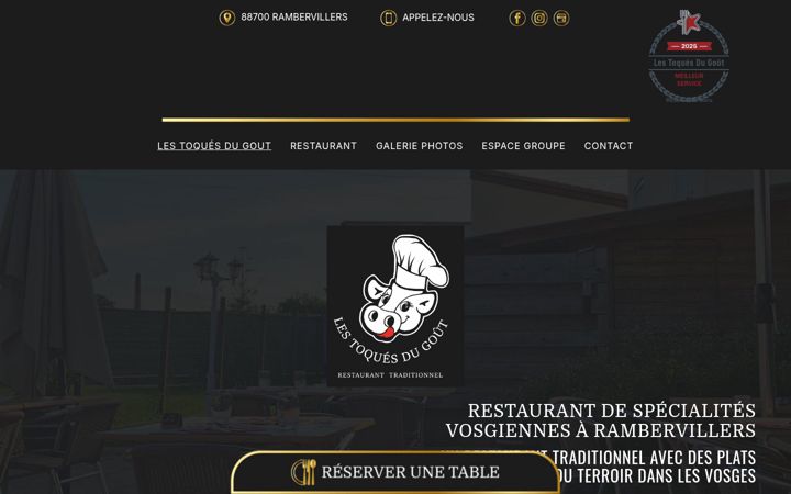 Screenshot of les-toquesdugout.fr