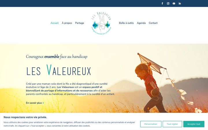 Screenshot of les-valeureux.org
