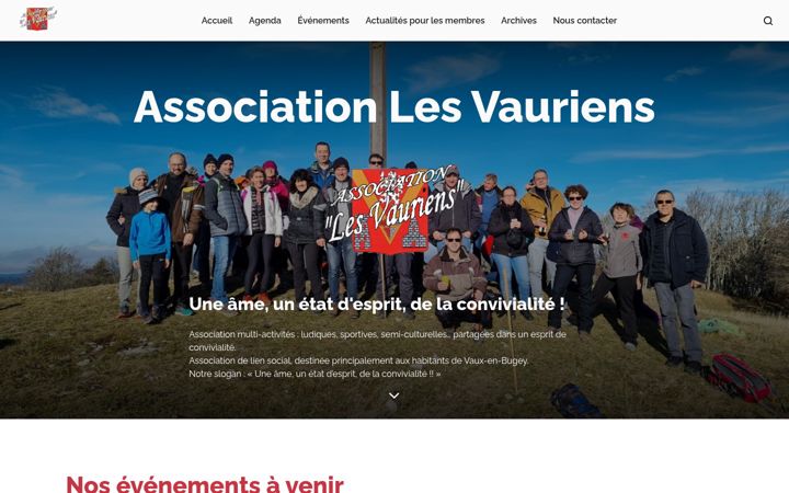 Screenshot of les-vauriens.fr