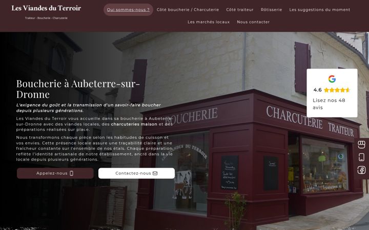 Screenshot of les-viandes-du-terroir-16.fr