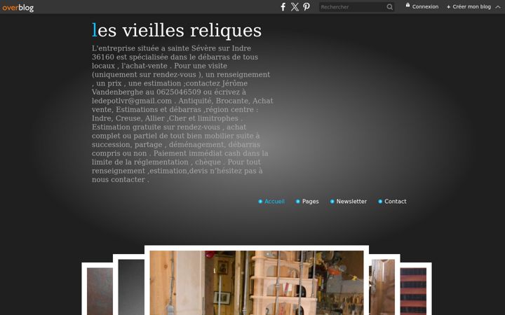 Screenshot of les-vieilles-reliques.fr