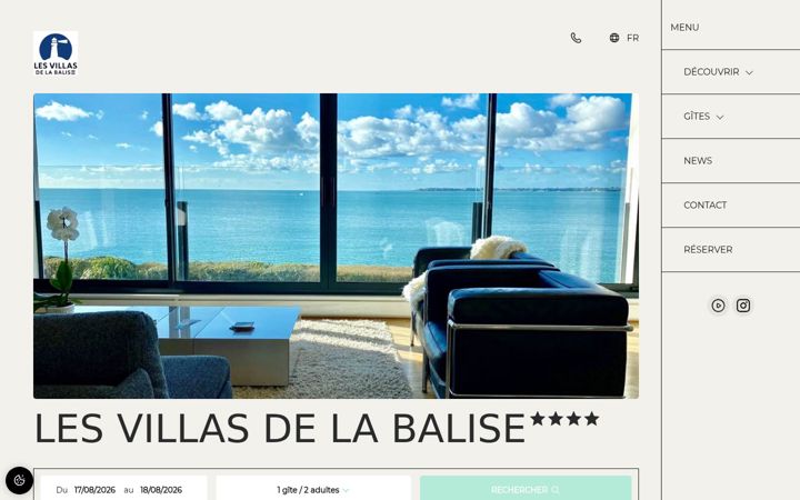 Screenshot of les-villas-de-la-balise.com