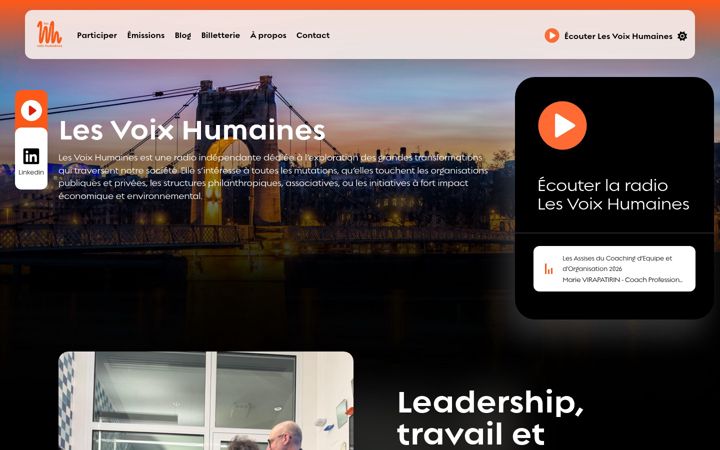 Screenshot of les-voix-humaines.com