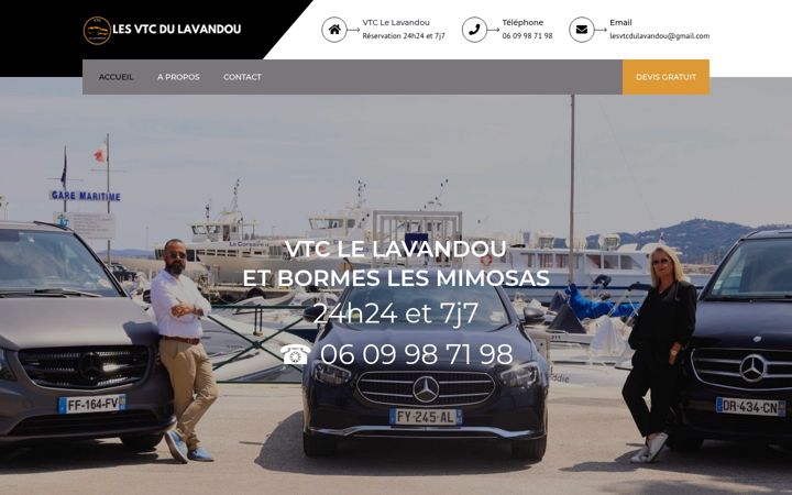 Screenshot of les-vtc-du-lavandou.fr