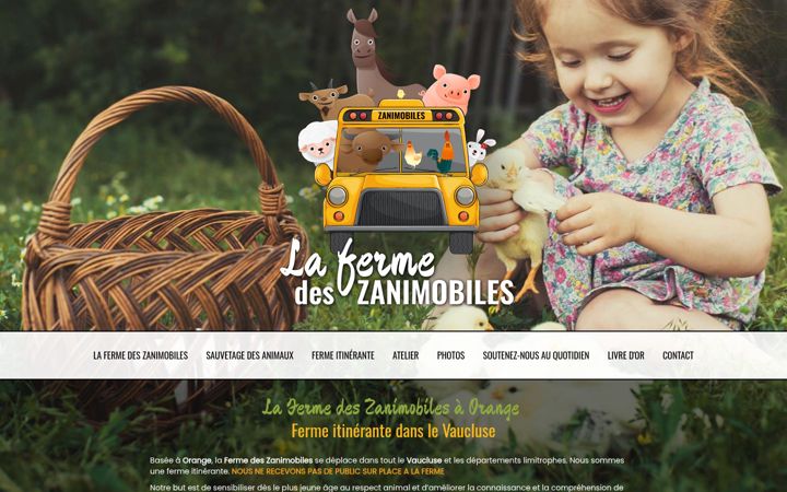 Screenshot of les-zanimobiles-ferme-pedagogique-84.fr