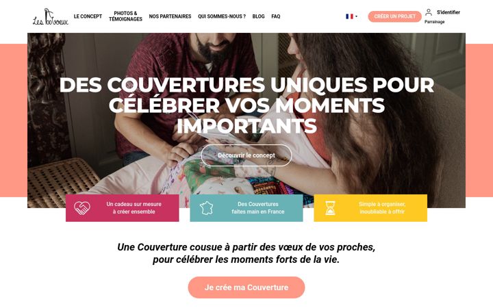 Screenshot of les100voeux.fr