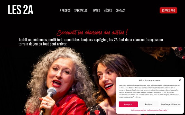 Screenshot of les2achantent.fr