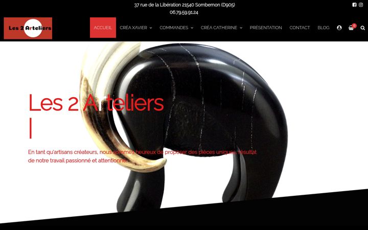 Screenshot of les2arteliers.com